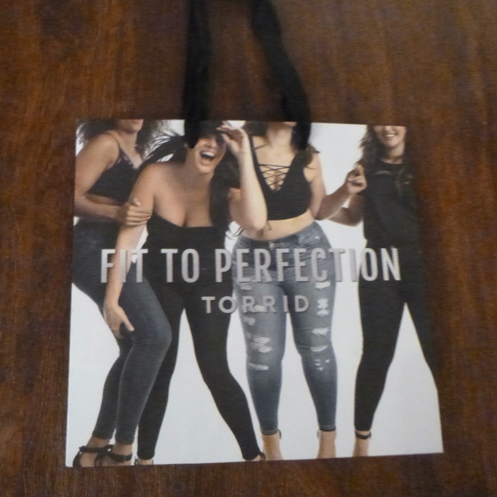 TORRID FIT TO PERFECTION PAPER GIFT SHOPPING BAG
